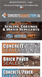 Mobile Screenshot of concretesealerstore.com