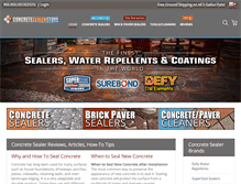 Tablet Screenshot of concretesealerstore.com